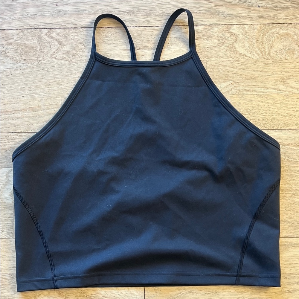 Lululemon Athletica Black High-Neck Sports top size 14 black
